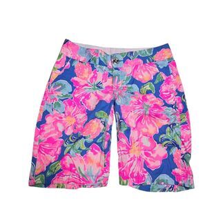 Lilly Pulitzer Chipper Floral Shorts 10" Inseam Size 00